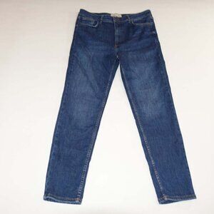 Fat Face Women's Harlow High Waist Ankle Skinny Jeans Size 10 Regular Blue Denim